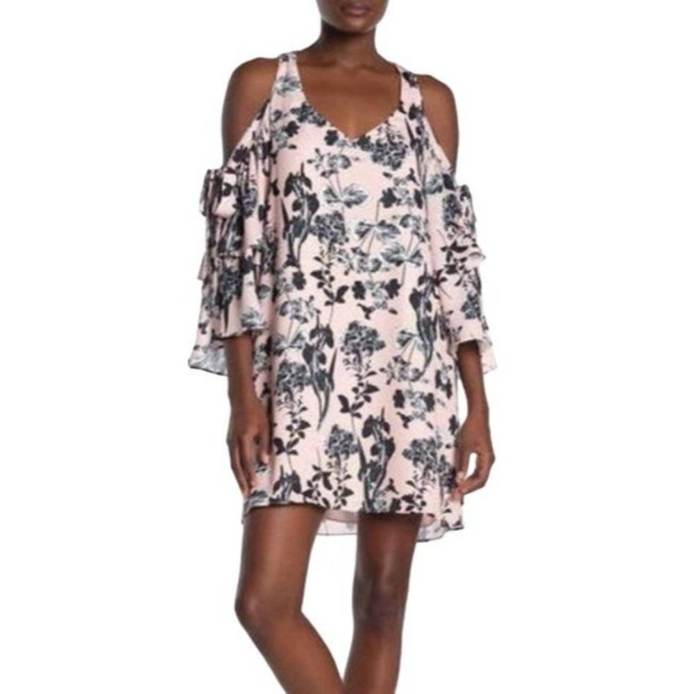 NWT Parker Floral Cold Shoulder Shift Dress